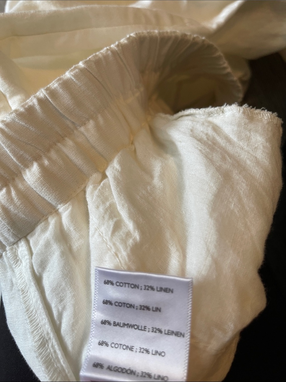 New urban outfitters linen blend parachute ivory pants bottoms  medium - Picture 6 of 7